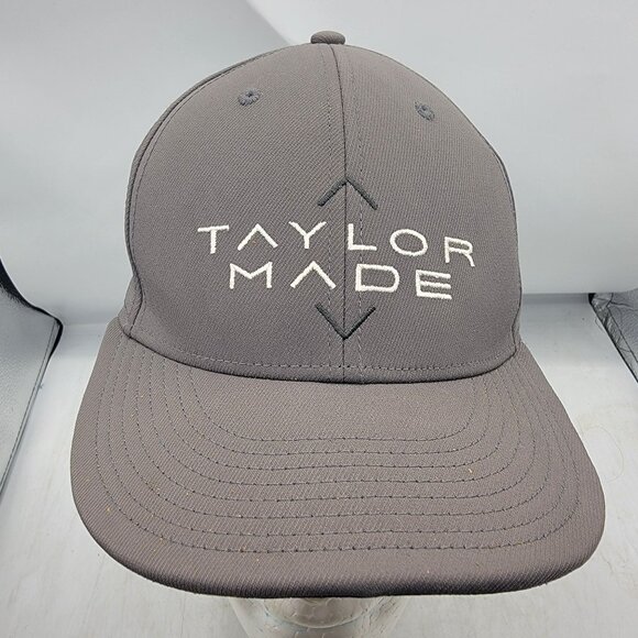 Taylormade Flatbill Stretch Hat Gray Adults Casual Outdoors Comfort Lightweight - Picture 1 of 9